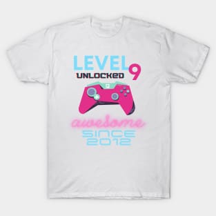 Level 9 Unlocked Awesome 2012 Video Gamer T-Shirt